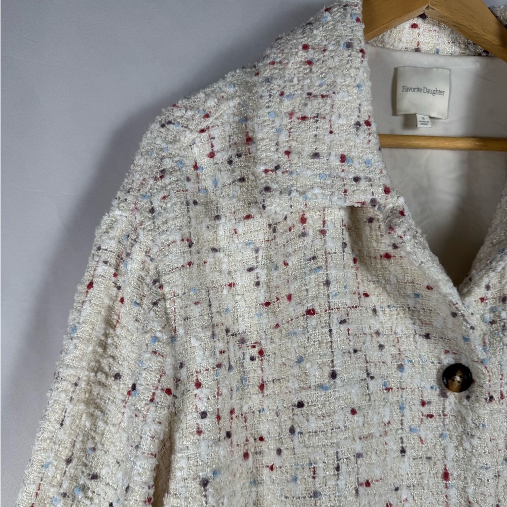 Favorite Daughter The Talullah Cinque Tweed Jacket Blazer Minimalist REVOLVE XL - Picture 6 of 14